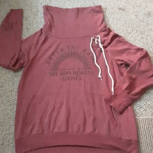 Cowl neck sweatshirt